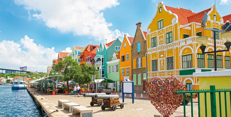 The waterfront of Curacao